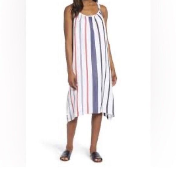 TOMMY Bahama Amalia Stripe Midi Sundress sz M - Picture 2 of 13